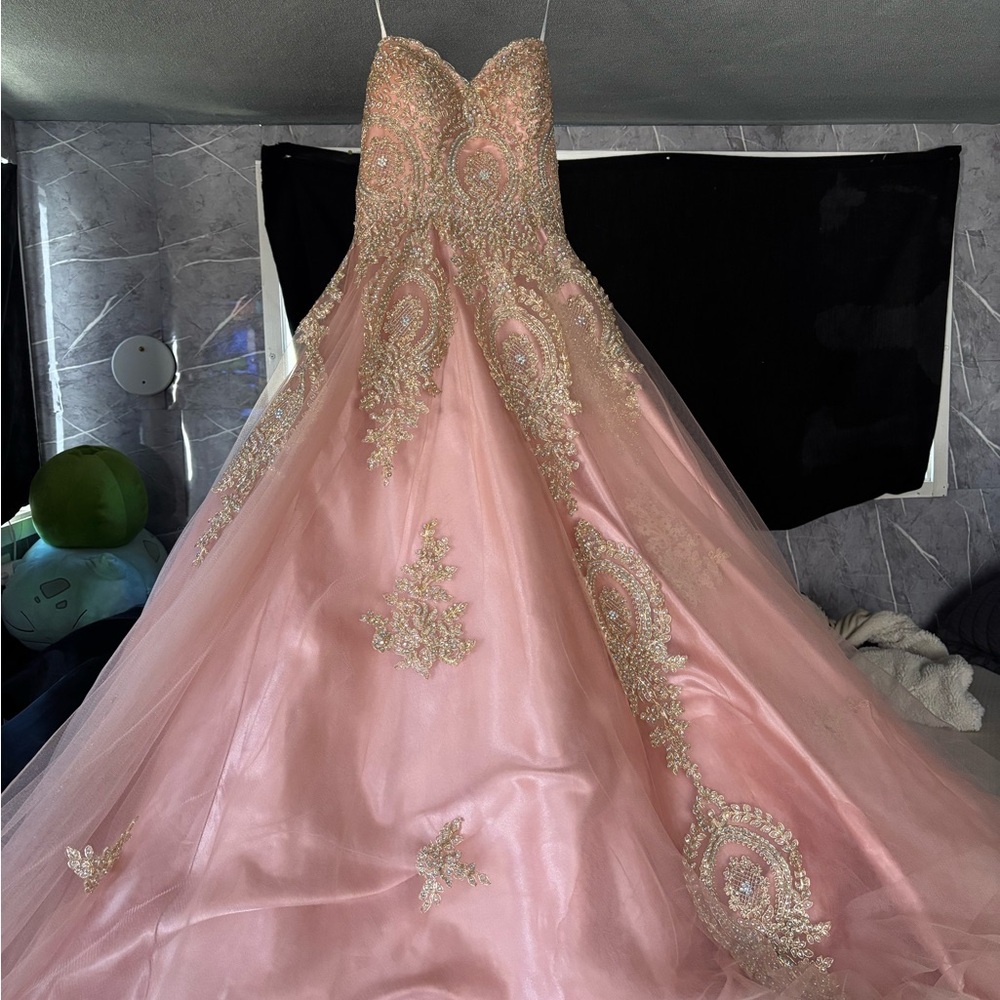 Camille La Vie Blush Pink Satin Dress